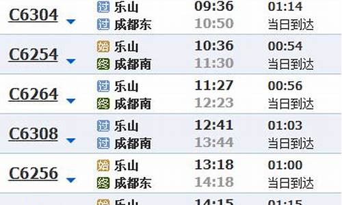 乐山到成都汽车时间表_乐山到成都汽车站